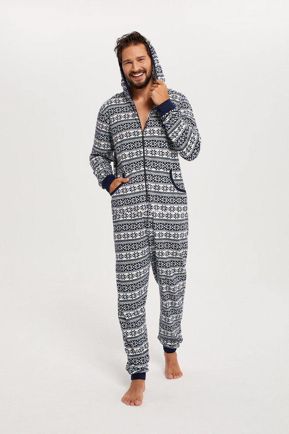 Alaska Pánsky overal Italian Fashion - tmavomodrý