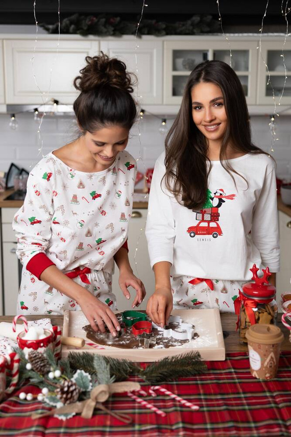 Dámske pyžamo Lillian Sensis -ecru