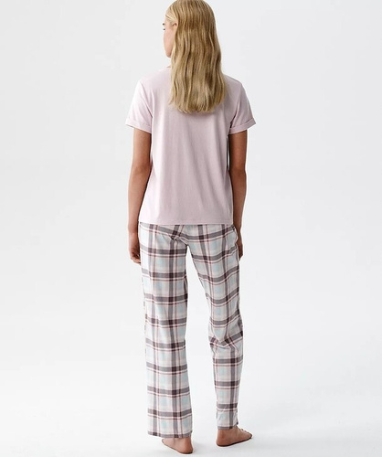 Dámske pyžamo Atlantic NLP-513 modal bavlna krátky rukáv vzorované nohavice