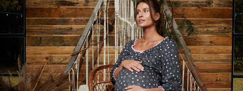 Nočná košeľa Antilia 3/4 rukávy Talianska móda - potlač