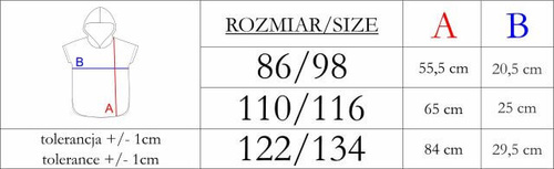 Detské pončo Nicol 224394 mušelín 100 % bavlna s kapucňou - tmavomodré