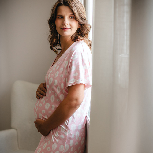 Bambusová nočná košeľa Emily Eevi - ružová