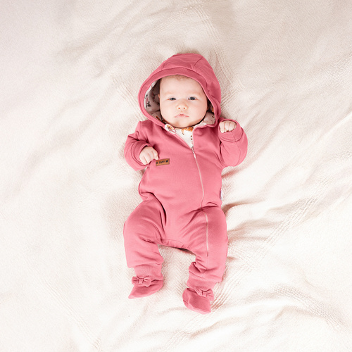 216267 Lala Nicol tepláky - ružové detské topánky s mašľou, veľkosť 56-68