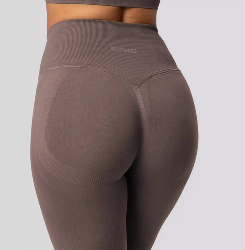 Legíny push-up Spaio PRO vysoký pás krycie tvarujúce taupe