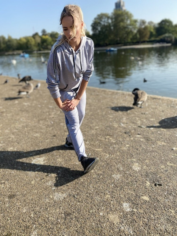 459 Dámska tepláková súprava Nice Forex - svetlý melír