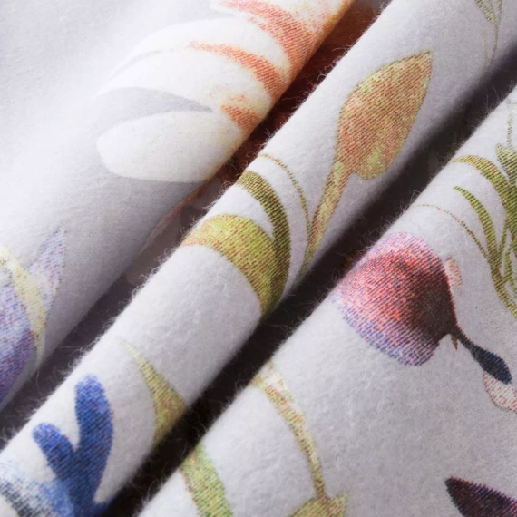 31512/2 Flannelove Darymex sivá farebná kvetinová posteľná súprava, 100% bavlna, hrejivá a mäkká