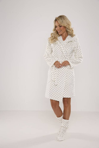 546 Melanie Dámsky krátky župan Forex - ecru