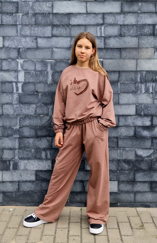 Gaja Detské nohavice Bambarillo hnedé | tepláky, bavlna a elastický materiál