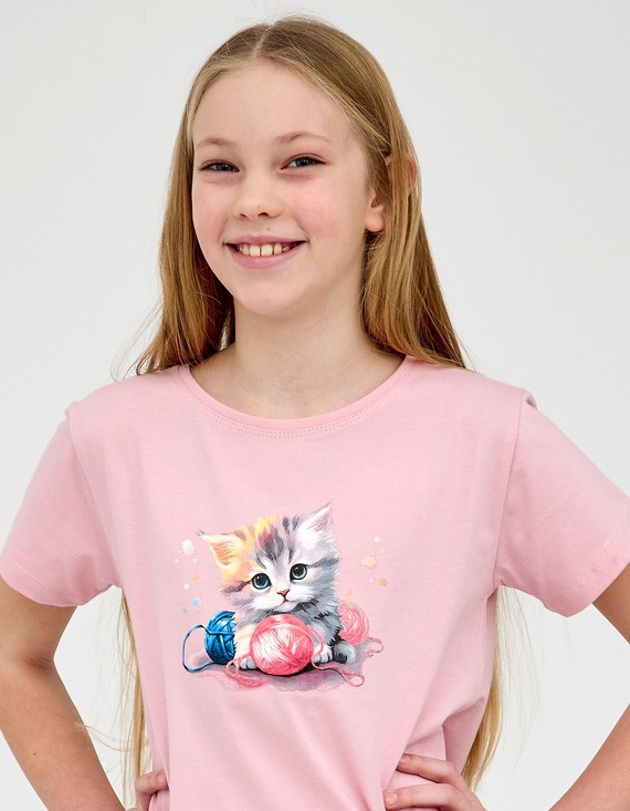 Dievčenské pyžamo Cornette Kitty bavlna krátky rukáv šortky