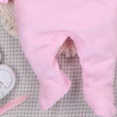 ABN-5539 Nini Happy Animals detský župan z organickej bavlny - 100% bezpečnosť, bezniklové zapínanie, poľská výroba