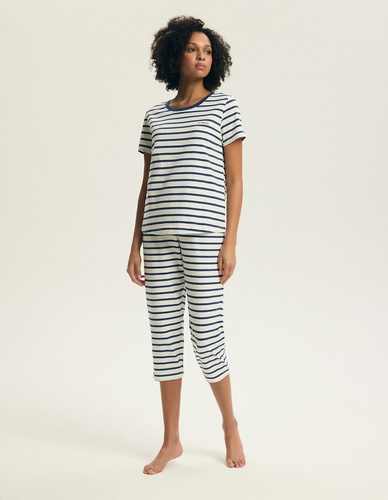 Dámske pyžamo 45316 Eulana 100 % bavlna 7/8