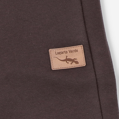 KAR-0040/BRA Teplákové nohavice pre chlapca Lagarto Verde chocolate - pohodlné, bavlnené, poľská výroba