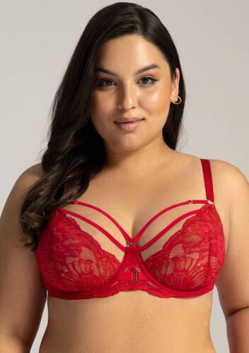1824/1 Mäkká podprsenka Ava červená