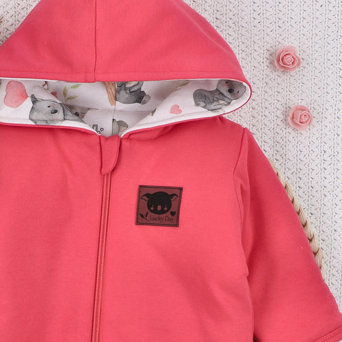 Dojčenský overal Nini Organic Sweet Koala– zateplený, 100% bio bavlna