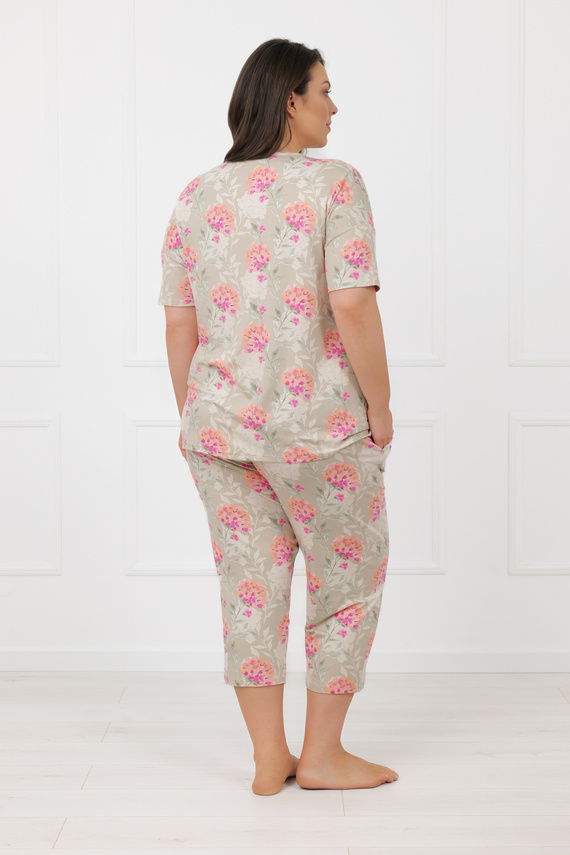 Dámske pyžamo Harmonia Italian Fashion nohavice s krátkym rukávom 3/4 viskóza