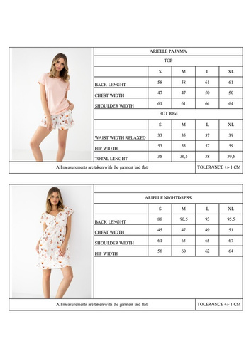 Nočná košeľa Arielle Sensis – bavlnená košeľa s gombíkmi