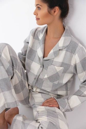 Sensis Evie Dámske pyžamo - sivo-krémové