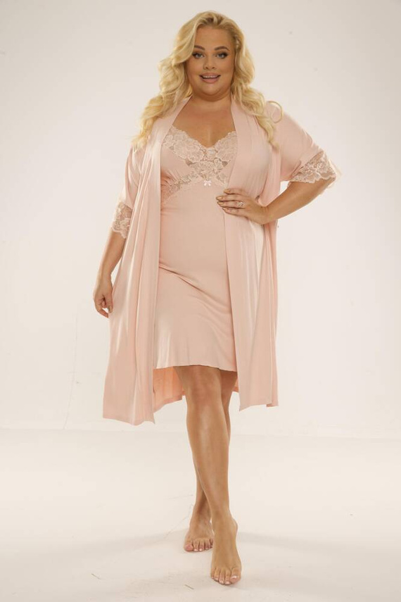 639 Nočná košeľa Noela Forex - béžová