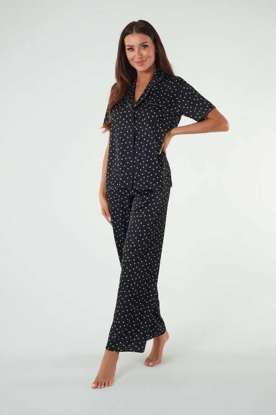 Ria Dámske pyžamo s krátkym rukávom a dlhými nohavicami Italian Fashion - potlač