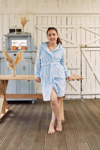 Dievčenský župan Misti Italian Fashion - modrý