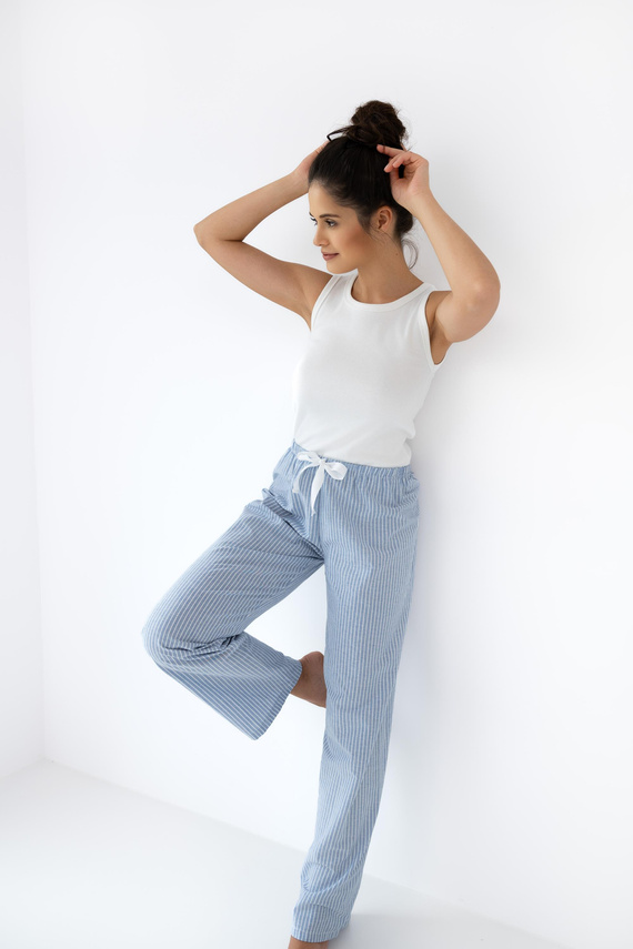 Dámske pyžamo Sensis Dagna - krémovo modré