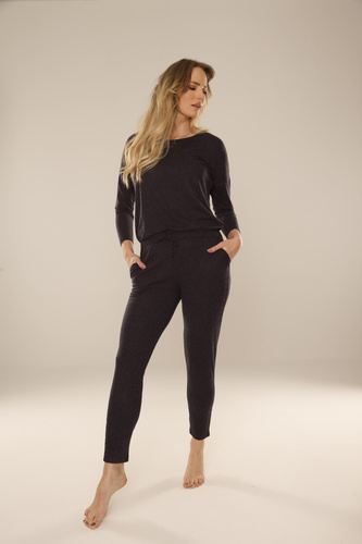 305 Paula Dámsky pyžamový oblek - tmavomodrý