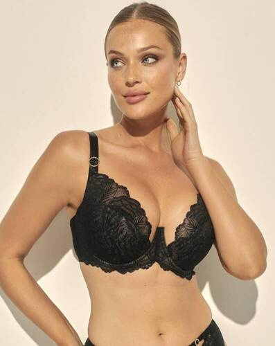 BC-1098 Big Luna Polovystužená podprsenka Kinga - čierna