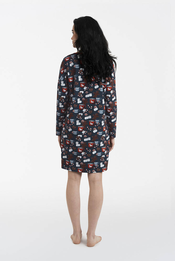 Makala nočná košeľa Talianska móda - potlač