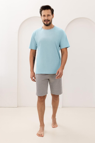 Regina 508 pánske pyžamo 100% bavlna krátky rukáv