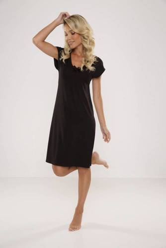 870 Nočná košeľa Visa De Lafense - čierna