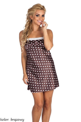 577 Nočná košeľa Charlotte - hnedá