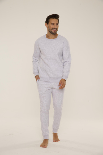 813 Indigo Pánska tepláková súprava De Lafense - svetlý melír