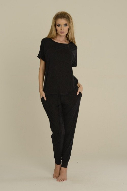 524 Paula Dámske pyžamo De Lafense - grafitové