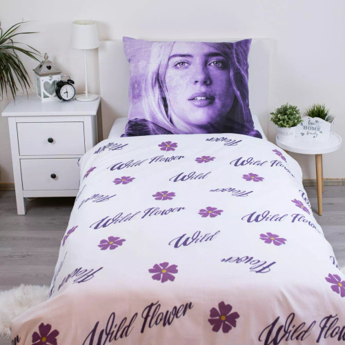 Obliečky Billie Eilish 140x200 bavlna Jerry Fabrics na zips
