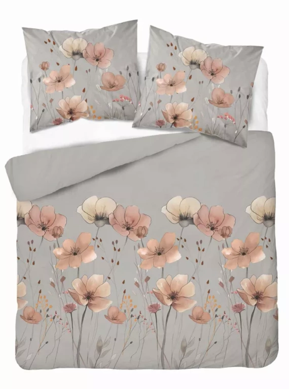 5493 A Detexpol Saténové príbehy sivá | 100% bavlna, saténová väzba, zips, darčekové balenie