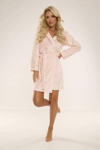 546 Melanie Dámsky krátky župan Forex - lososový