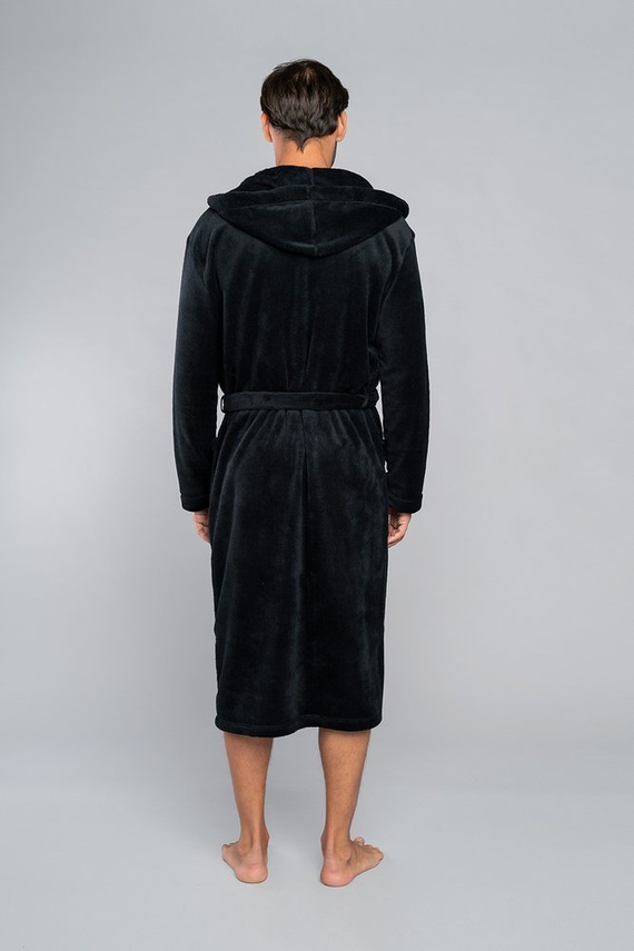 Mimas Pánsky župan s kapucňou Italian Fashion- graphite