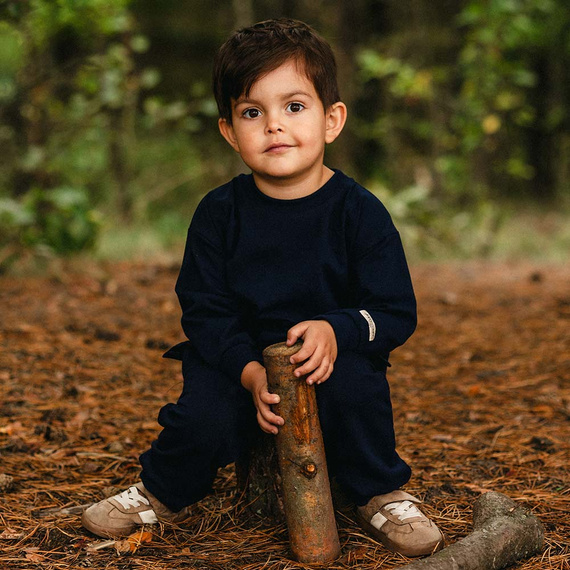 Detské tričko s dlhým rukávom Eevi Simply Comfy 100% bavlna