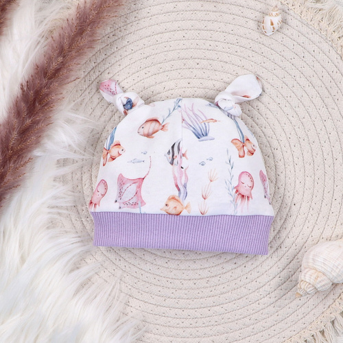 ABN-5490 Detská čiapka Underwater World Nini - organická bavlna, mäkká, priedušná