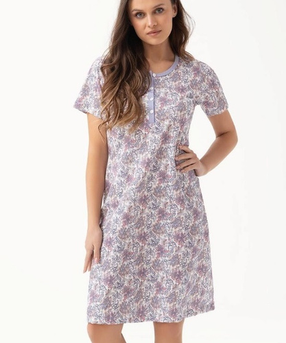 260 Dámska nočná košeľa Luna - vres, bavlna, klasická