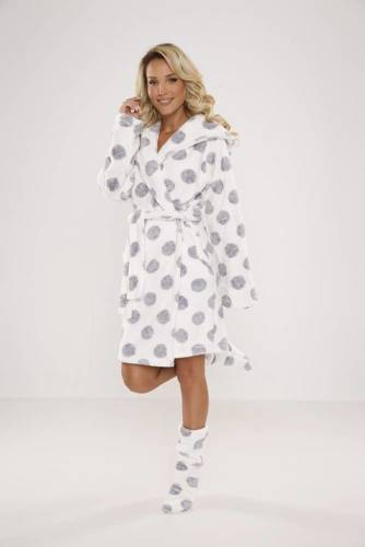 323 Dots Forex župan - ecru