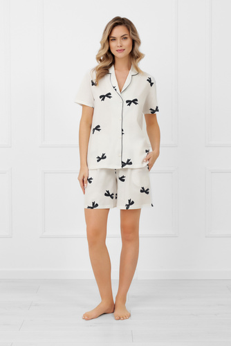 Fiocca Dámske pyžamo Italian Fashion - organická bavlna, elegantné