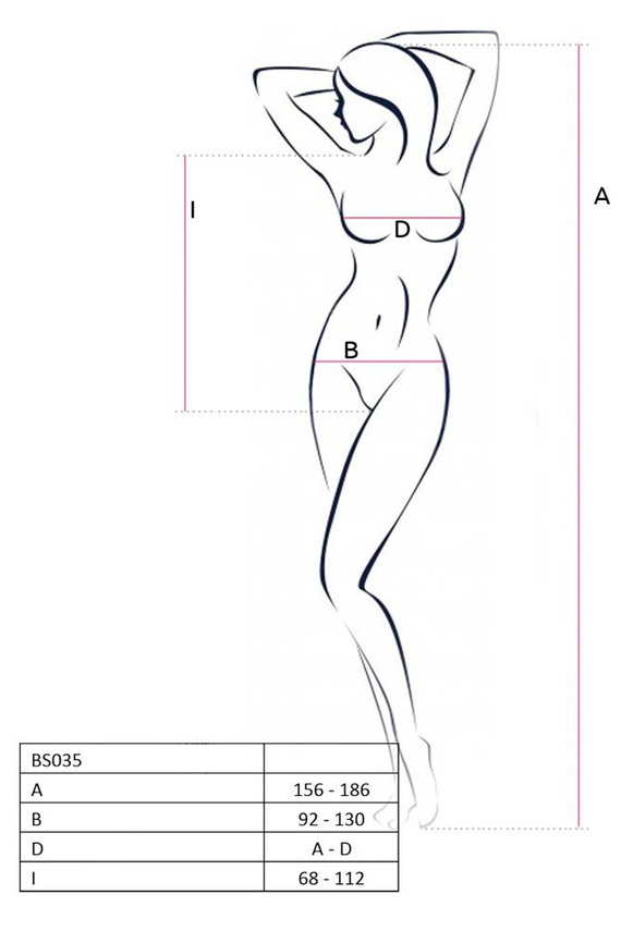 BS035 Bodystocking Passion black