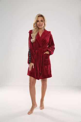 626 Abigail Dámsky krátky župan Forex - bordový