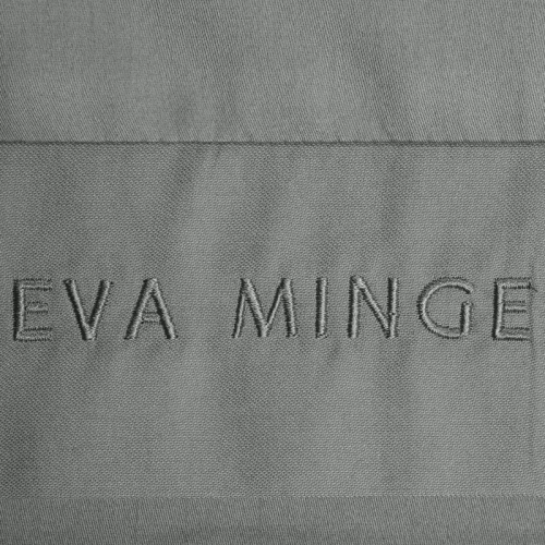 1C Elegantné saténové posteľné prádlo Eva Minge Eurofirany steel | makrosatén 100 % bavlna