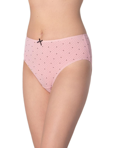 Lama L-122 BI-65 pink/black - klasické bavlnené bikiny, 3 kusy v balení