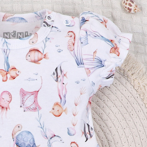 ABN-5486 Detské šaty Underwater World Nini - organická bavlna, ľahké a mäkké