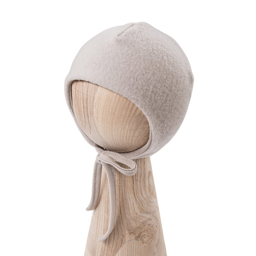 Merino Viacvrstvová detská čiapka Eevi beige - 100% merino vlna, termoregulácia
