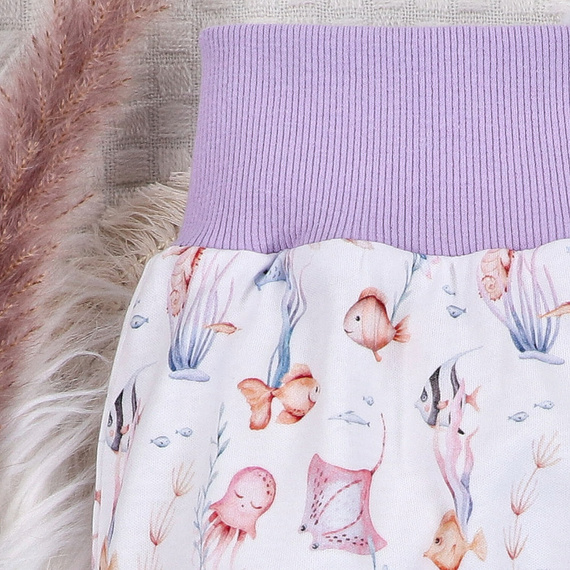 ABN-5484 Podvodný svet Polovičné ponožky z organickej bavlny od značky Nini