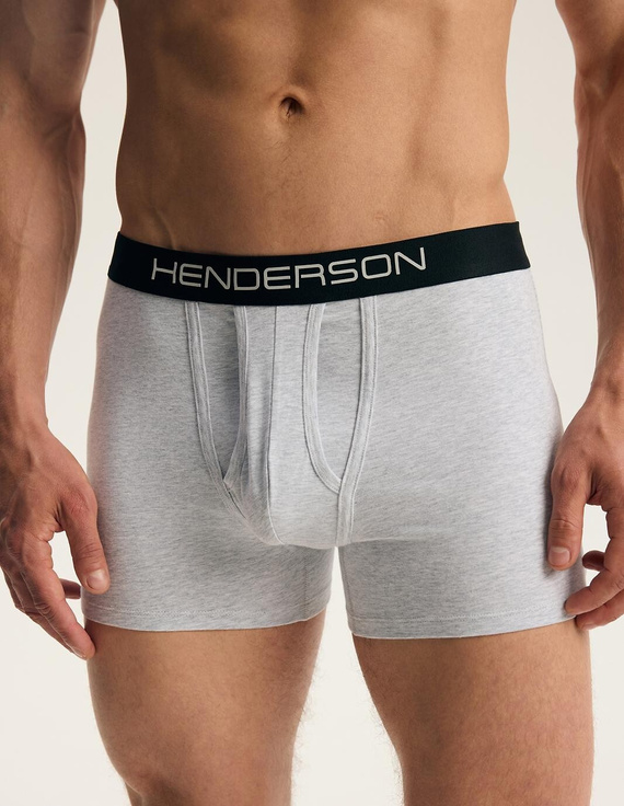Pánske boxerky Henderson 45473 Fade 2-pak bavlnené so širokou gumou a logom